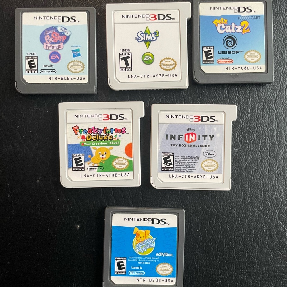 SIMS 3 Lot Of 6 Nintendo DS Games For $60